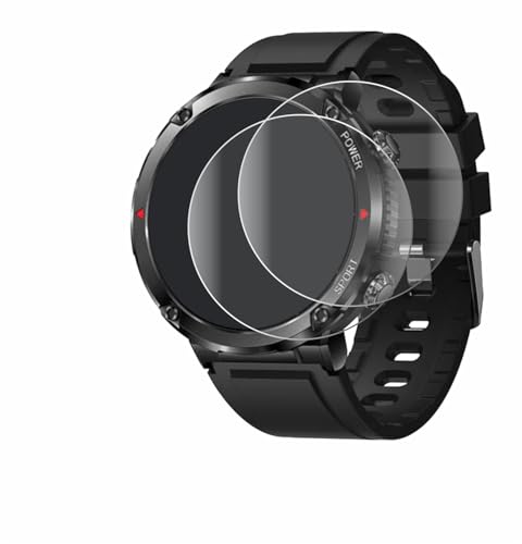 BROTECT 2 Stück Full-Cover Schutzfolie für LIGE Smartwatch 1.6" Full-Screen Displayschutz-Folie [3D Curved, Anti-Fingerprint, Kristall-Klar] von BROTECT