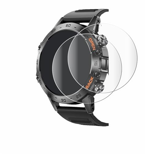 BROTECT 2 Stück Full-Cover Schutzfolie für Lemfo Smartwatch 1.39" Full-Screen Displayschutz-Folie [3D Curved, Anti-Fingerprint, Kristall-Klar] von BROTECT