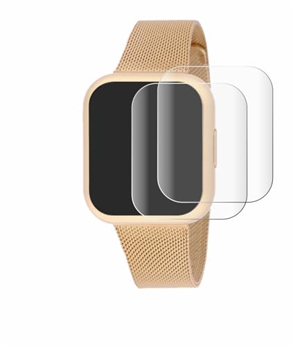 BROTECT 2 Stück Full-Cover Schutzfolie für Liu Jo Smartwatch Voice Mini Full-Screen Displayschutz-Folie [3D Curved, Anti-Fingerprint, Kristall-Klar] von BROTECT