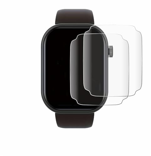 BROTECT 2 Stück Full-Cover Schutzfolie für Smartwatch IDW19 1.8" Full-Screen Displayschutz-Folie [3D Curved, Anti-Fingerprint, Kristall-Klar] von BROTECT