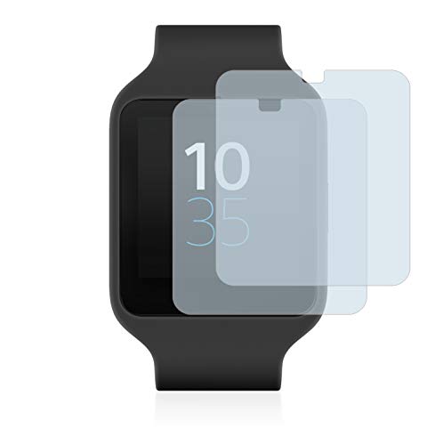 BROTECT 2 Stück Full-Cover Schutzfolie für Sony Smartwatch 3 SWR50 Full-Screen Displayschutz-Folie [3D Curved, Anti-Fingerprint, Kristall-Klar] von BROTECT