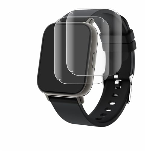 BROTECT 2 Stück Full-Cover Schutzfolie für Togala Smartwatch 1.69" Full-Screen Displayschutz-Folie [3D Curved, Anti-Fingerprint, Kristall-Klar] von BROTECT