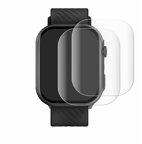 BROTECT 2 Stück Full-Cover Schutzfolie für Yuede Smartwatch 2" Full-Screen Displayschutz-Folie [3D Curved, Anti-Fingerprint, Kristall-Klar] von BROTECT