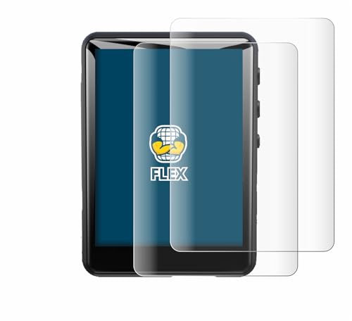 BROTECT 2 Stück Full-Cover Schutzfolie für Zaqe MP3 Player M4 (64GB 2,4") Full-Screen Displayschutz-Folie [3D Curved, Kristall-Klar] von BROTECT