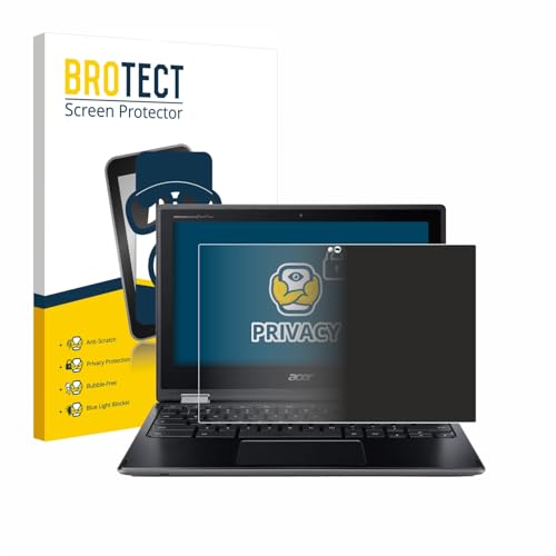 BROTECT Anti-Spy Blickschutzfolie für Acer Chromebook Spin 511 R752TN-C5P0 Privacy Screen Protector [Displayschutz, Sichtschutz, Blaulichtfilter] von BROTECT