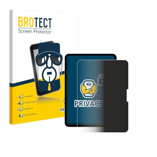 BROTECT Anti-Spy Blickschutzfolie für Apple iPad Pro 11" WiFi 2024 Privacy Screen Protector [Displayschutz-Folie, Sichtschutz, Blaulichtfilter] von BROTECT