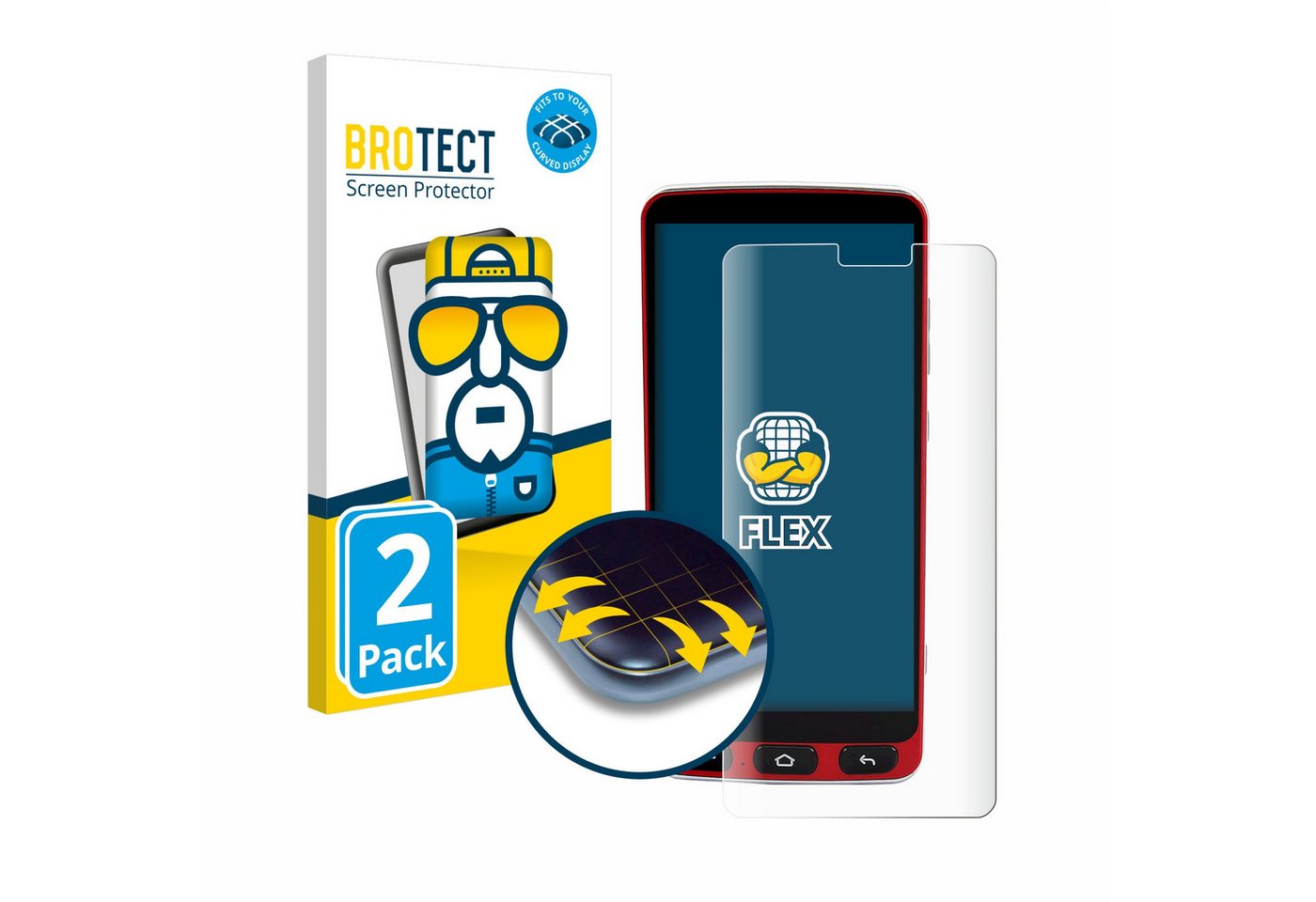 BROTECT Displayschutzfolie Fullscreen Schutzfolie für Olympia Neo Smartphone, 2 Stück, Displayschutz Folie Fullcover Klar Transparent BROTECT Displayschutzfolie Fullscreen Schutzfolie für Olympia Neo Smartphone, 2 Stück, Displayschutz Folie Fullcover Klar Transparent von BROTECT