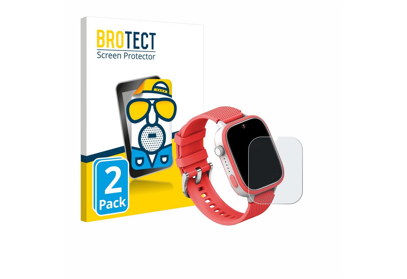 BROTECT Displayschutzfolie Schutzfolie für AngelTech Kids Smartwatch Ultra 1.83", 2 Stück, 2 Stück, Displayschutz Schutz Folie Matt Entspiegelungsfolie BROTECT Displayschutzfolie Schutzfolie für AngelTech Kids Smartwatch Ultra 1.83", 2 Stück, 2 Stück, Displayschutz Schutz Folie Matt Entspiegelungsfolie von BROTECT