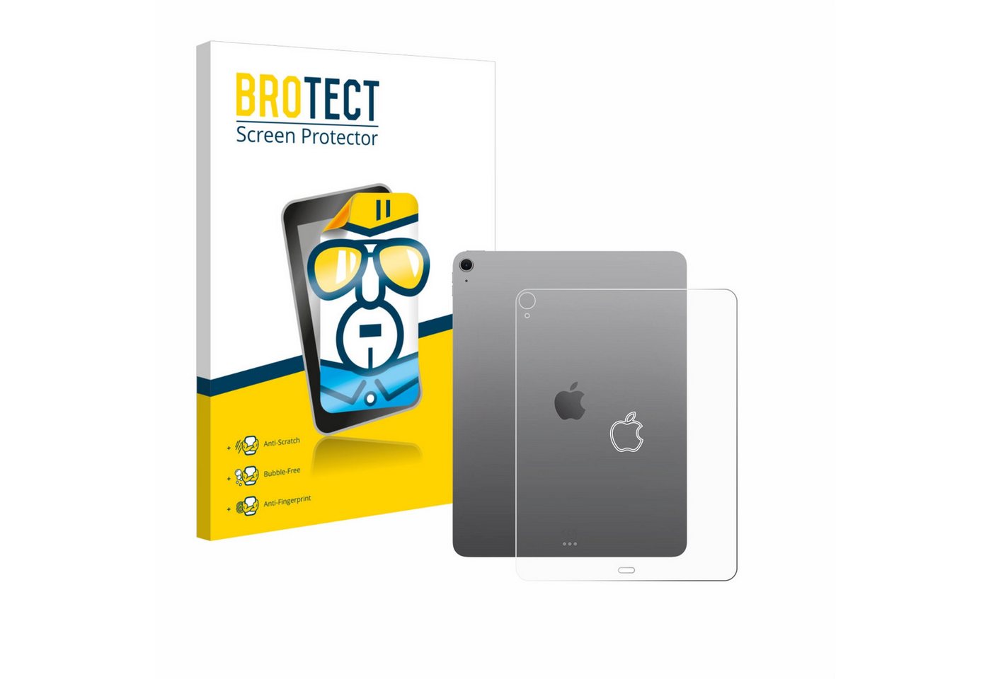 BROTECT Displayschutzfolie Schutzfolie für Apple iPad Air 13" 2025 (Rückseite), Displayschutz Schutz Folie Klar Transparent von BROTECT