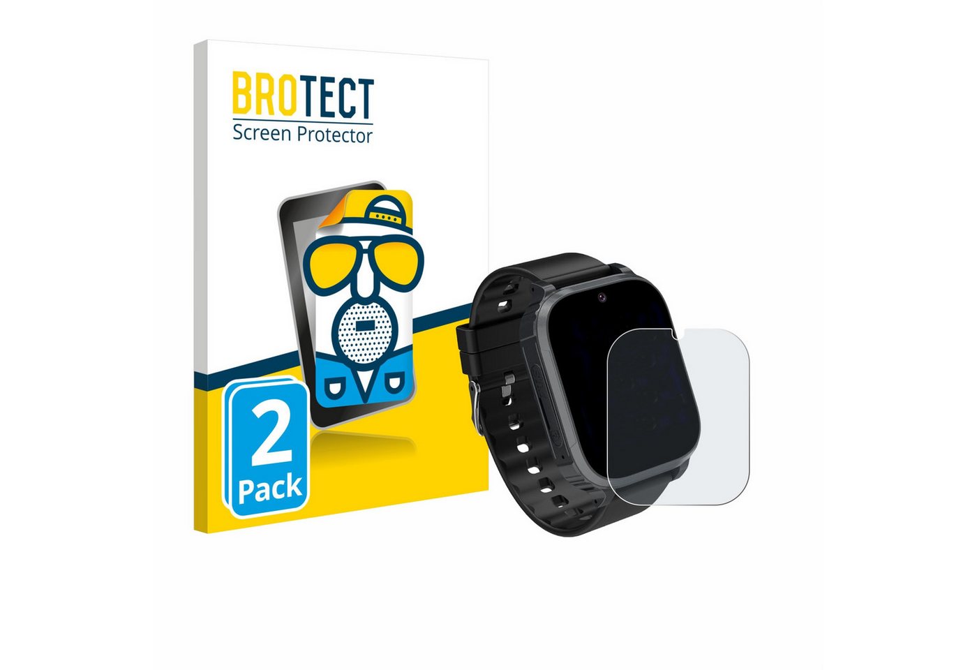 BROTECT Displayschutzfolie Schutzfolie für Kesasohe 4G Kids Smartwatch, 2 Stück, Displayschutz Schutz Folie Matt Entspiegelungsfolie BROTECT Displayschutzfolie Schutzfolie für Kesasohe 4G Kids Smartwatch, 2 Stück, Displayschutz Schutz Folie Matt Entspiegelungsfolie von BROTECT