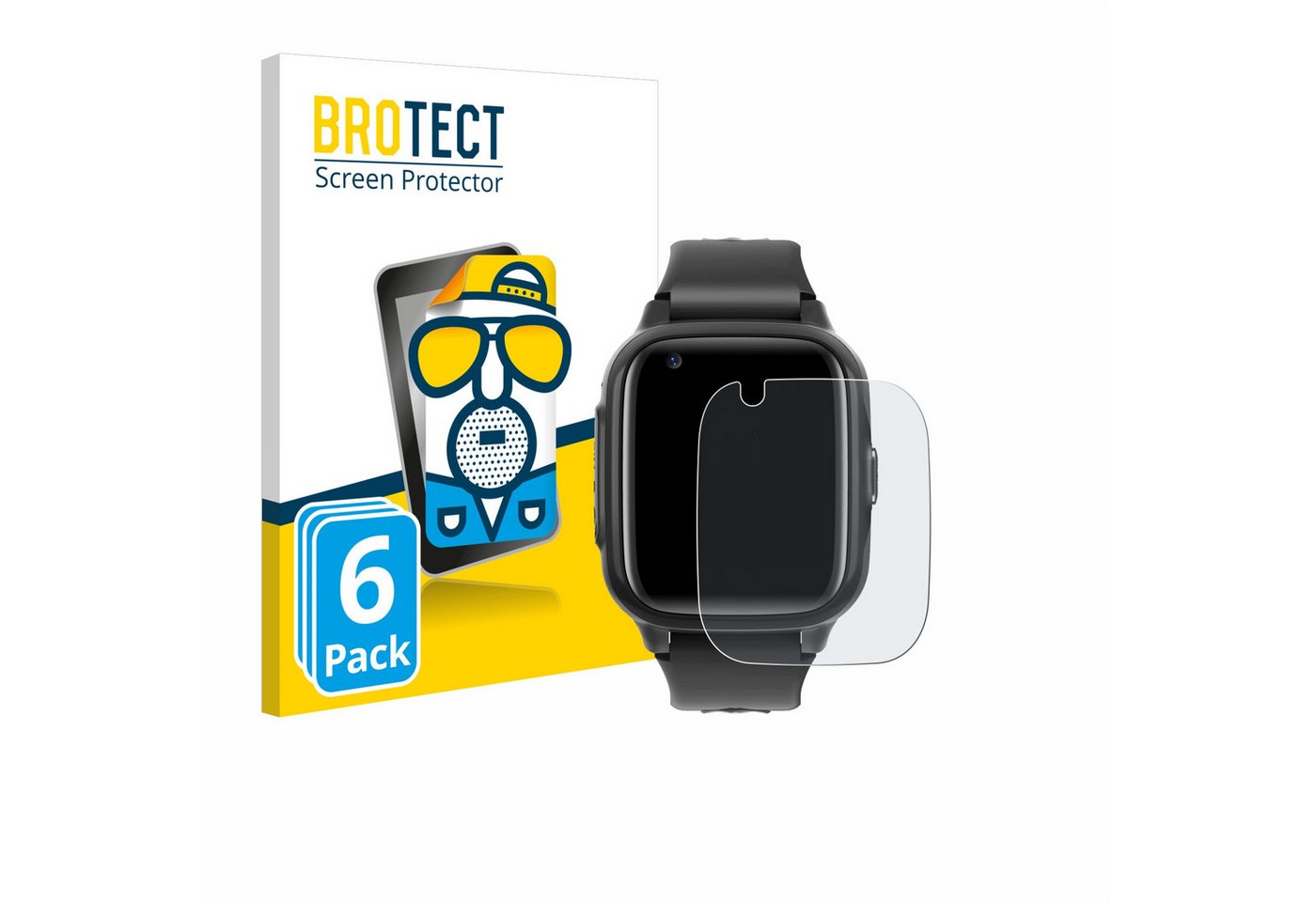 BROTECT Displayschutzfolie Schutzfolie für Krostming Kids Smartwatch GPS 4G, 6 Stück, 6 Stück, Displayschutz Schutz Folie Matt Entspiegelungsfolie BROTECT Displayschutzfolie Schutzfolie für Krostming Kids Smartwatch GPS 4G, 6 Stück, 6 Stück, Displayschutz Schutz Folie Matt Entspiegelungsfolie von BROTECT