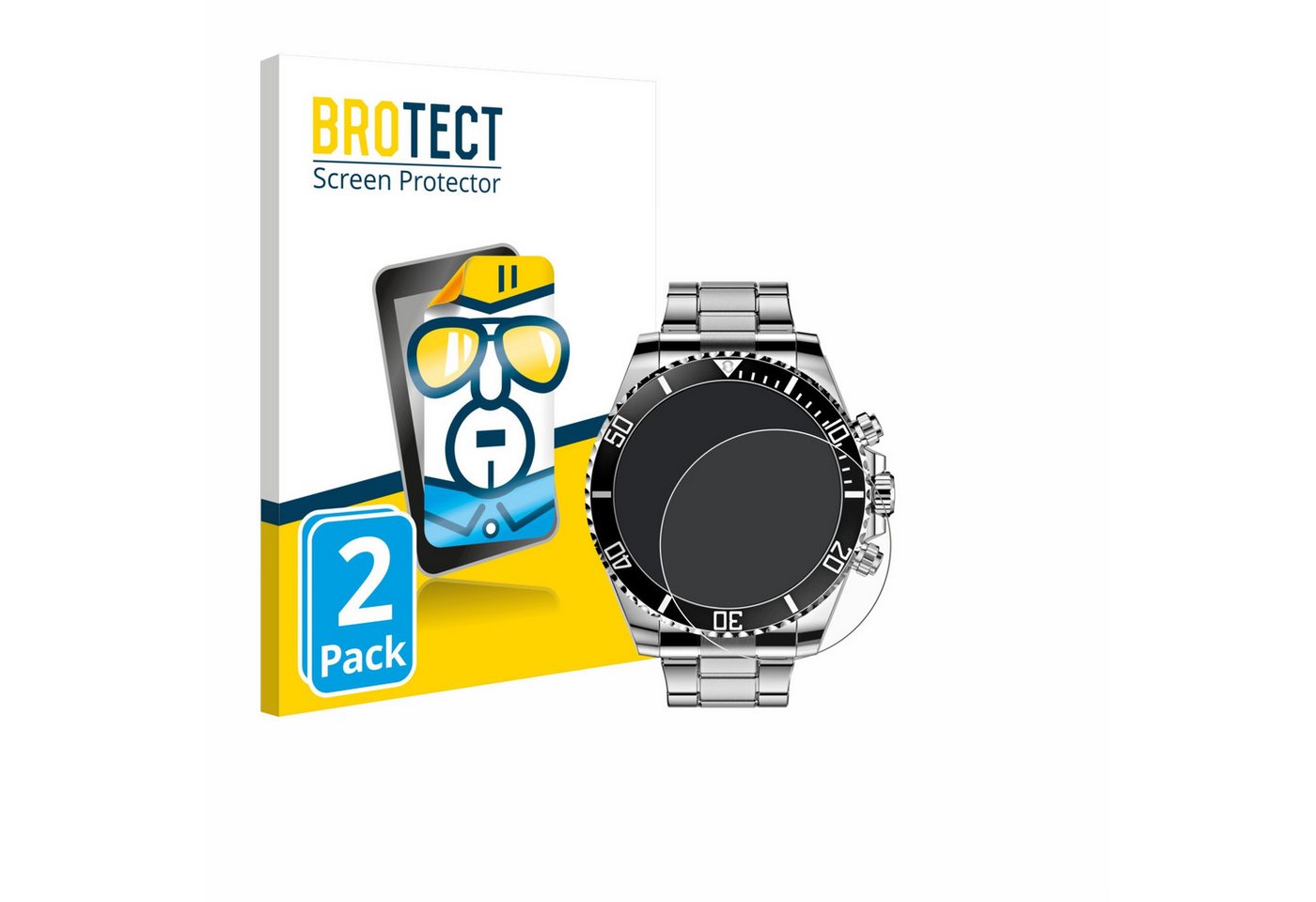 BROTECT Displayschutzfolie Schutzfolie für Nexos Pro Smartwatch, 2 Stück, Displayschutz Schutz Folie Klar Transparent BROTECT Displayschutzfolie Schutzfolie für Nexos Pro Smartwatch, 2 Stück, Displayschutz Schutz Folie Klar Transparent von BROTECT