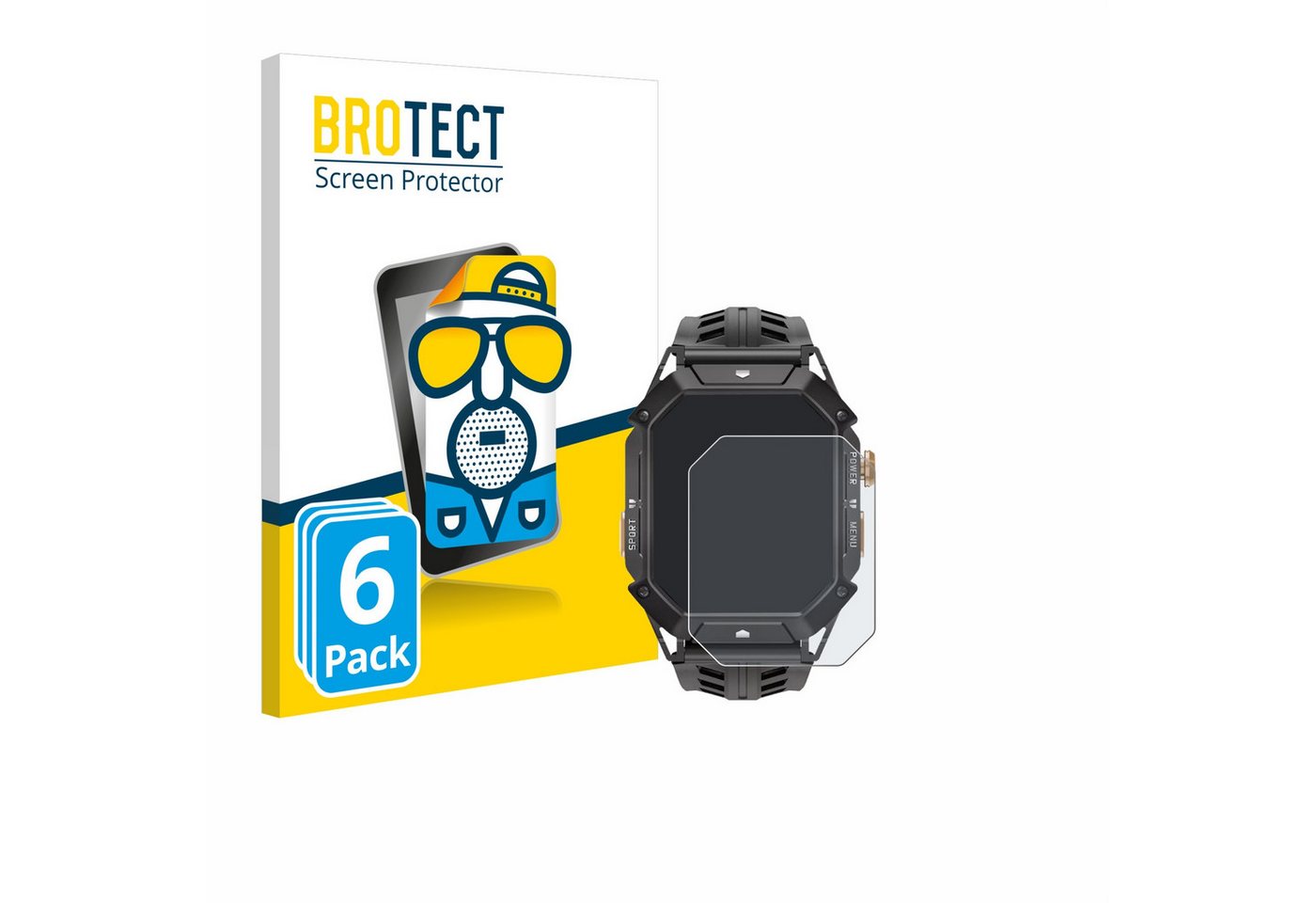 BROTECT Displayschutzfolie Schutzfolie für Oukitel BT80, 6 Stück, Displayschutz Schutz Folie Matt Entspiegelungsfolie von BROTECT