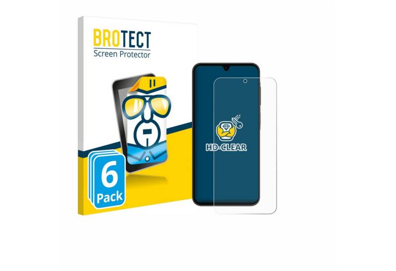 BROTECT Displayschutzfolie Schutzfolie für Samsung Galaxy A26 5G Enterprise Edition, 6 Stück, 6 Stück, Displayschutz Schutz Folie Klar Transparent von BROTECT