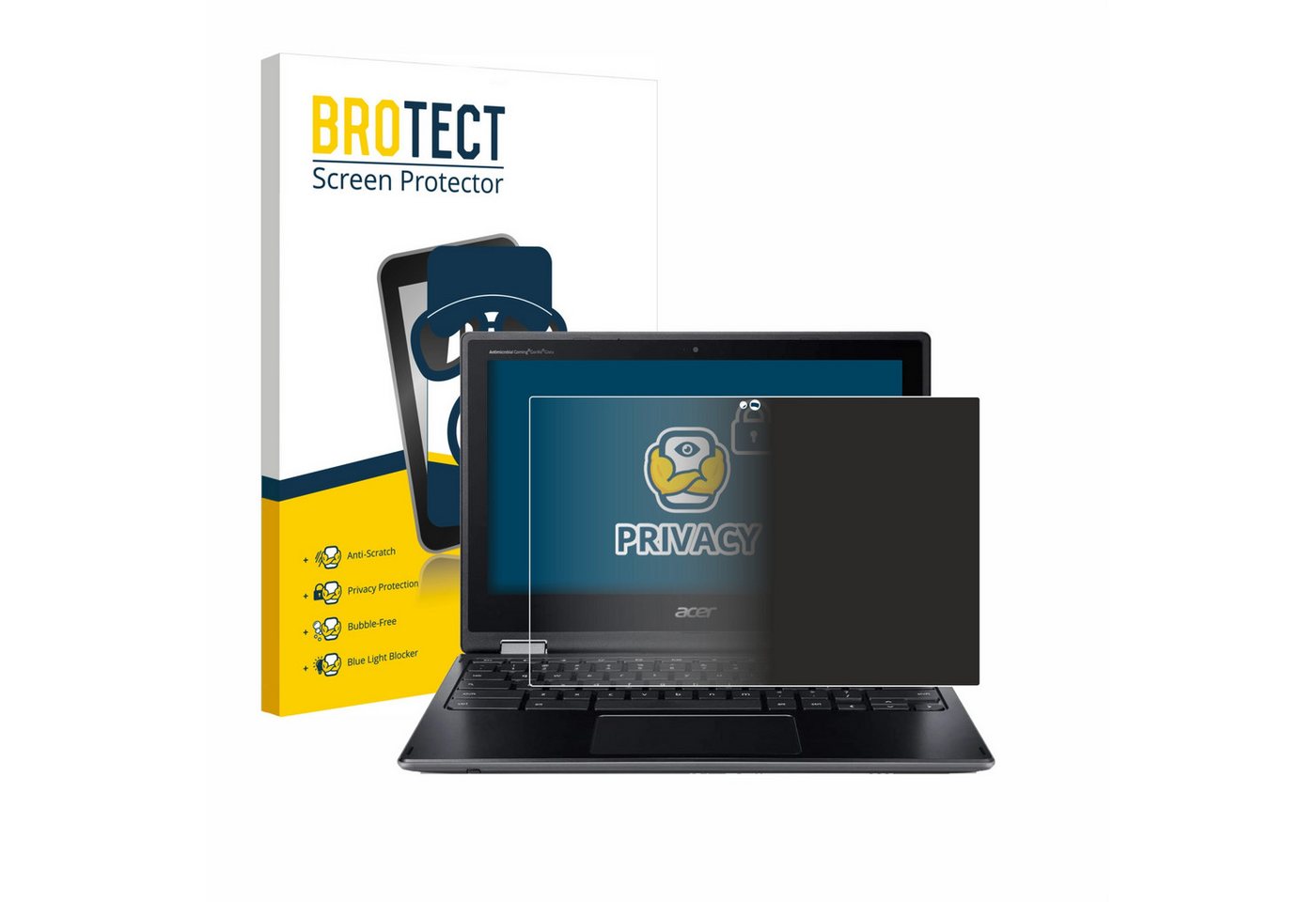 BROTECT Displayschutzfolie Sichtschutzfolie für Acer Chromebook Spin 511 R752TN-C5P0, Anti-Spy Privacy Sichtschutz Blickschutzfolie Blaulicht-Schutz BROTECT Displayschutzfolie Sichtschutzfolie für Acer Chromebook Spin 511 R752TN-C5P0, Anti-Spy Privacy Sichtschutz Blickschutzfolie Blaulicht-Schutz von BROTECT