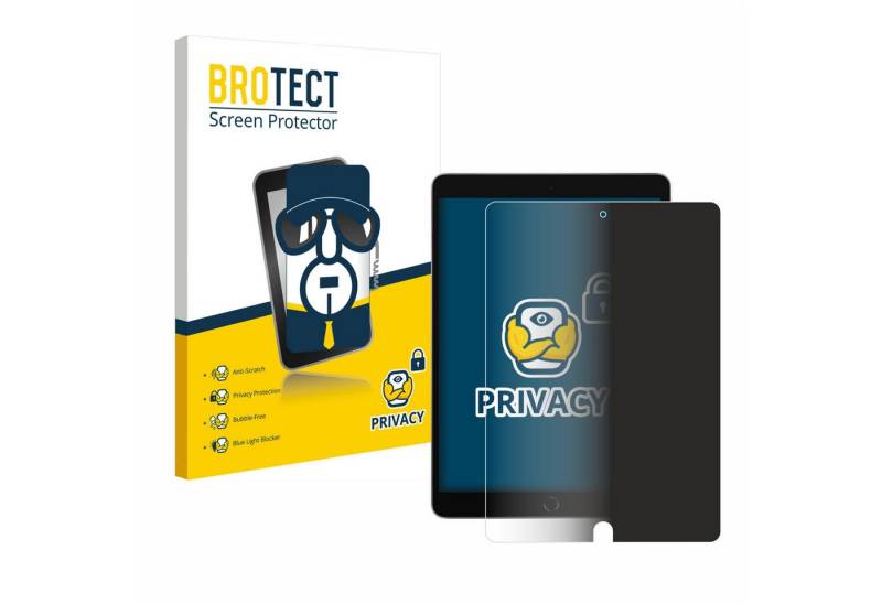 BROTECT Displayschutzfolie Sichtschutzfolie für Apple iPad 10.2" 2021 (9. Gen), Anti-Spy Privacy Sichtschutz Blickschutzfolie Blaulicht-Schutz von BROTECT