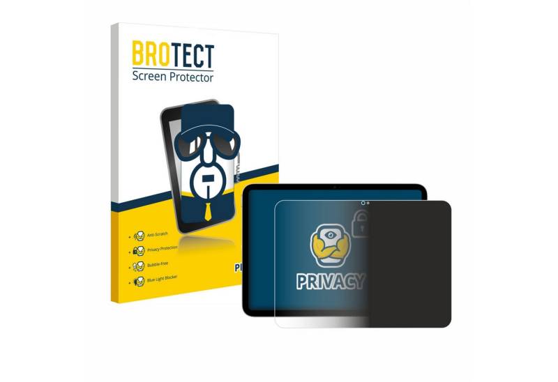 BROTECT Displayschutzfolie Sichtschutzfolie für Apple iPad 11" WiFi 2025 (11. Gen), 1 Stück, Anti-Spy Privacy Sichtschutz Blickschutzfolie Blaulicht-Schutz von BROTECT