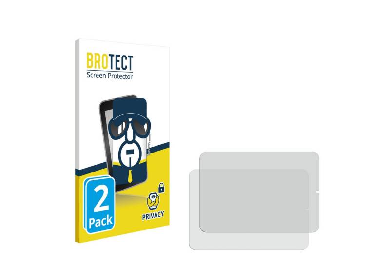 BROTECT Displayschutzfolie Sichtschutzfolie für Apple iPad Mini 7 2024 (im Querformat), 2 Stück, Anti-Spy Privacy Sichtschutz Blickschutzfolie Blaulicht-Schutz von BROTECT