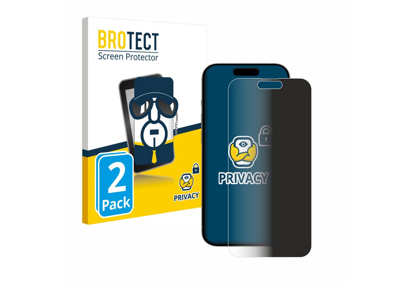 BROTECT Displayschutzfolie Sichtschutzfolie für Apple iPhone 15 Plus, 2 Stück, Anti-Spy Privacy Sichtschutz Blickschutzfolie Blaulicht-Schutz BROTECT Displayschutzfolie Sichtschutzfolie für Apple iPhone 15 Plus, 2 Stück, Anti-Spy Privacy Sichtschutz Blickschutzfolie Blaulicht-Schutz von BROTECT