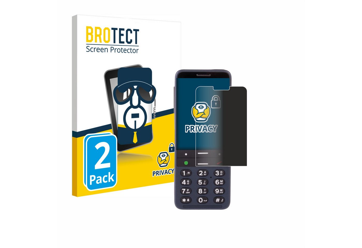BROTECT Displayschutzfolie Sichtschutzfolie für BlindShell Classic 3, 2 Stück, 2 Stück, Anti-Spy Privacy Sichtschutz Blickschutzfolie Blaulicht-Schutz BROTECT Displayschutzfolie Sichtschutzfolie für BlindShell Classic 3, 2 Stück, 2 Stück, Anti-Spy Privacy Sichtschutz Blickschutzfolie Blaulicht-Schutz von BROTECT