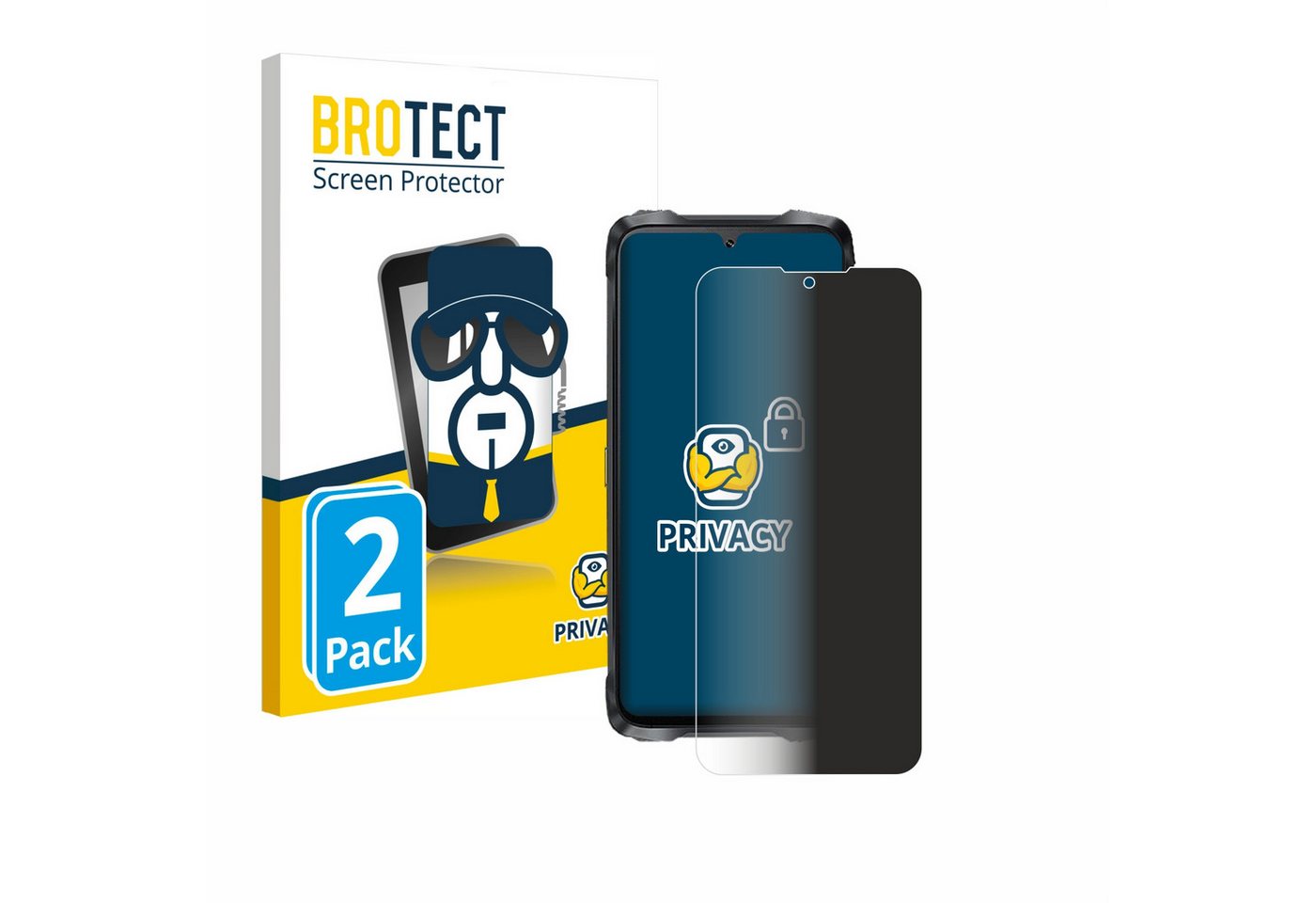 BROTECT Displayschutzfolie Sichtschutzfolie für Cubot KingKong Power 3, 2 Stück, Anti-Spy Privacy Sichtschutz Blickschutzfolie Blaulicht-Schutz BROTECT Displayschutzfolie Sichtschutzfolie für Cubot KingKong Power 3, 2 Stück, Anti-Spy Privacy Sichtschutz Blickschutzfolie Blaulicht-Schutz von BROTECT