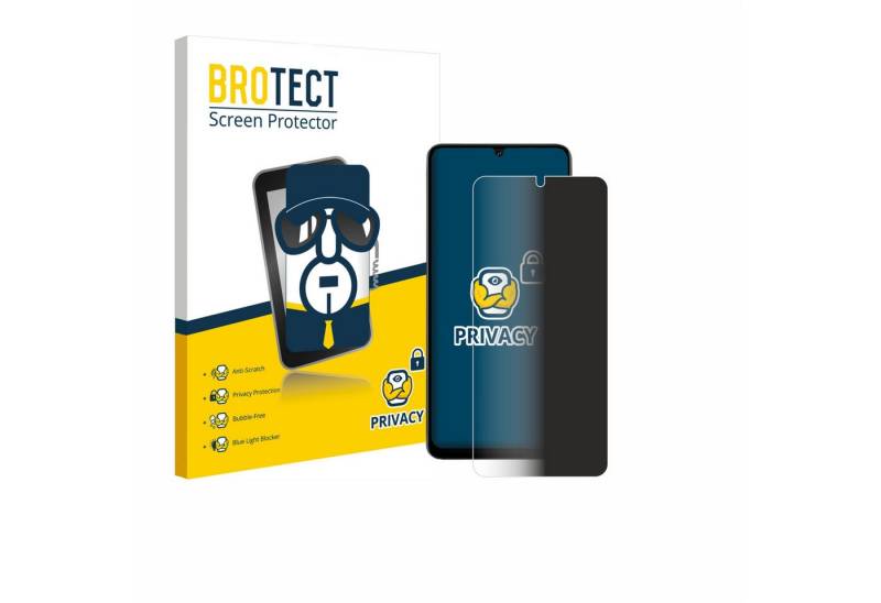 BROTECT Displayschutzfolie Sichtschutzfolie für Doogee Note 59 Pro, Anti-Spy Privacy Sichtschutz Blickschutzfolie Blaulicht-Schutz von BROTECT