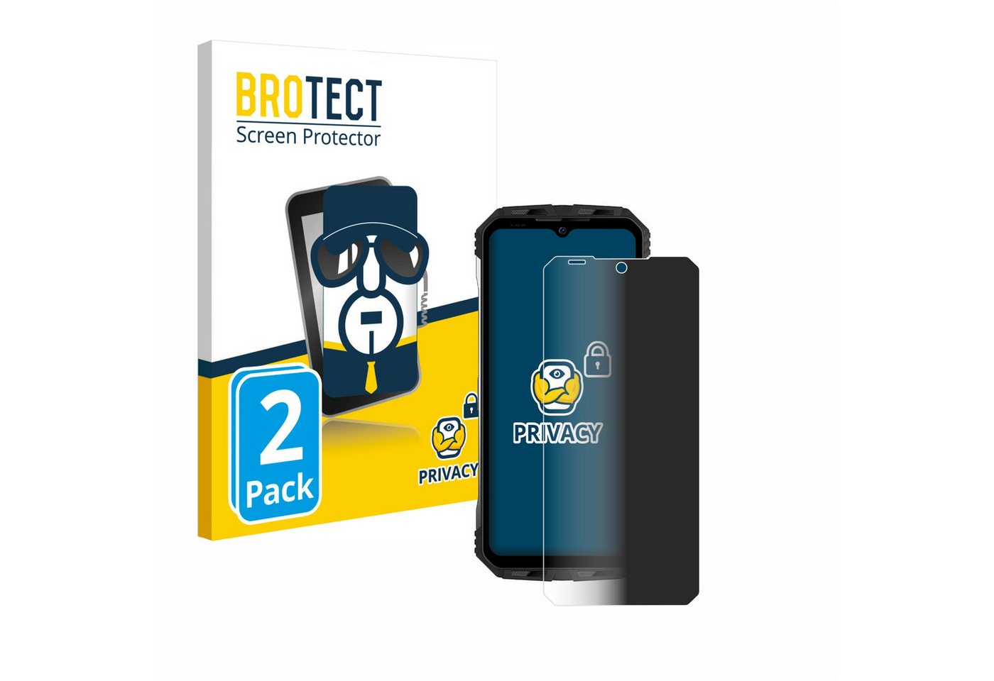 BROTECT Displayschutzfolie Sichtschutzfolie für Doogee S100, 2 Stück, Anti-Spy Privacy Sichtschutz Blickschutzfolie Blaulicht-Schutz BROTECT Displayschutzfolie Sichtschutzfolie für Doogee S100, 2 Stück, Anti-Spy Privacy Sichtschutz Blickschutzfolie Blaulicht-Schutz von BROTECT