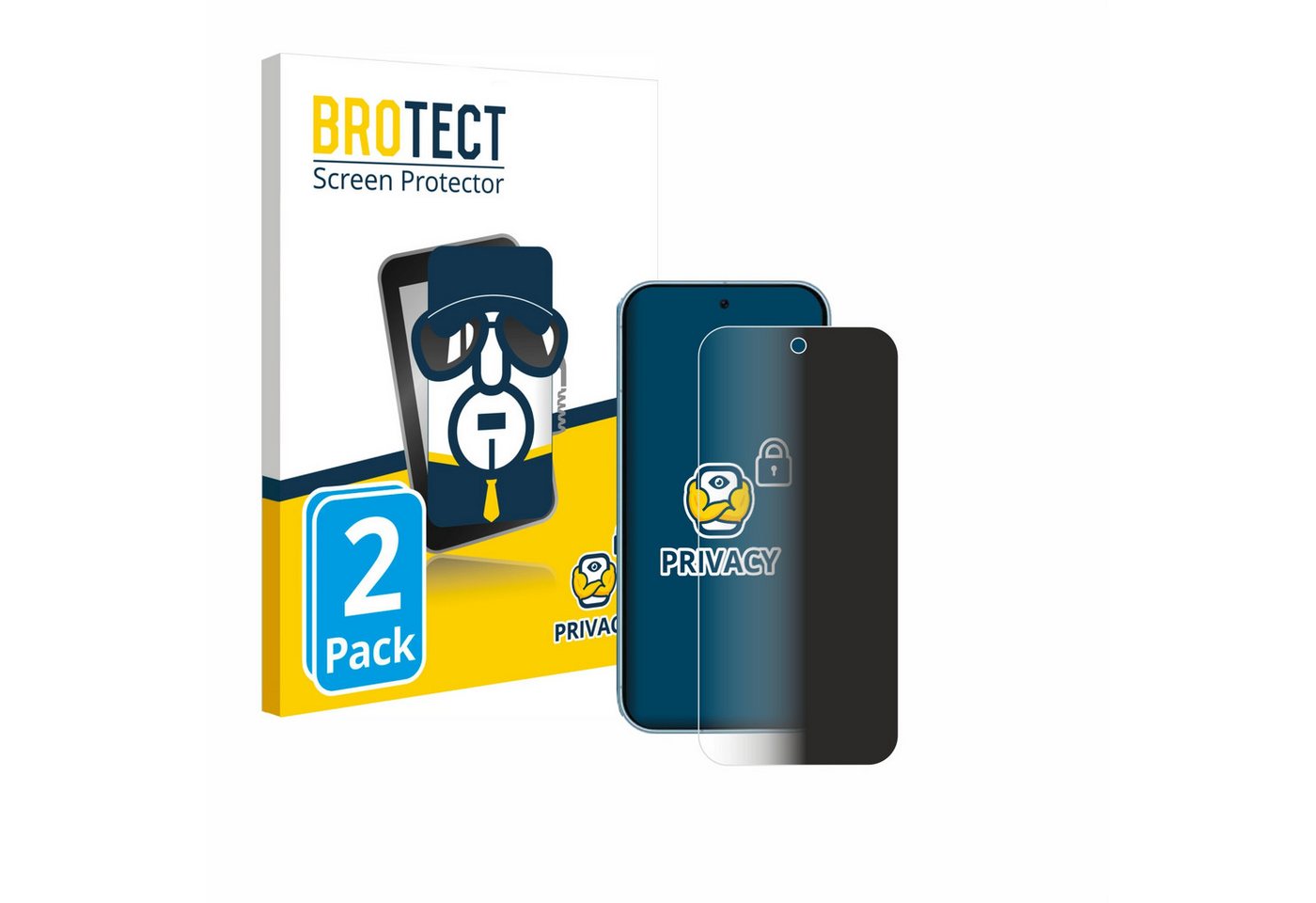 BROTECT Displayschutzfolie Sichtschutzfolie für Google Pixel 9, 2 Stück, Anti-Spy Privacy Sichtschutz Blickschutzfolie Blaulicht-Schutz BROTECT Displayschutzfolie Sichtschutzfolie für Google Pixel 9, 2 Stück, Anti-Spy Privacy Sichtschutz Blickschutzfolie Blaulicht-Schutz von BROTECT