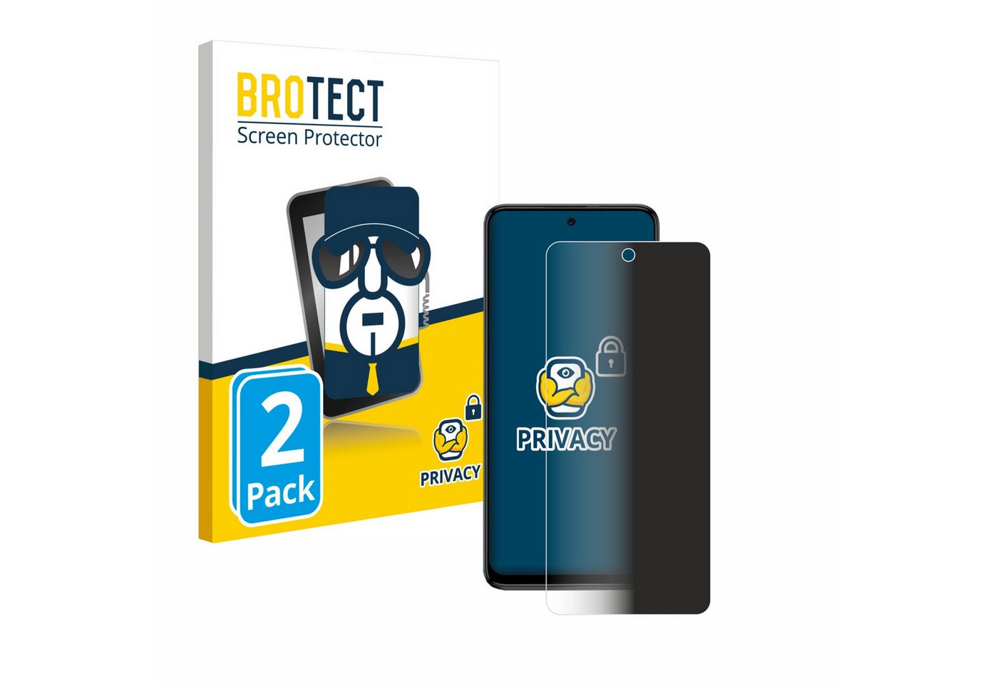 BROTECT Displayschutzfolie Sichtschutzfolie für Motorola Moto G54, 2 Stück, Anti-Spy Privacy Sichtschutz Blickschutzfolie Blaulicht-Schutz BROTECT Displayschutzfolie Sichtschutzfolie für Motorola Moto G54, 2 Stück, Anti-Spy Privacy Sichtschutz Blickschutzfolie Blaulicht-Schutz von BROTECT