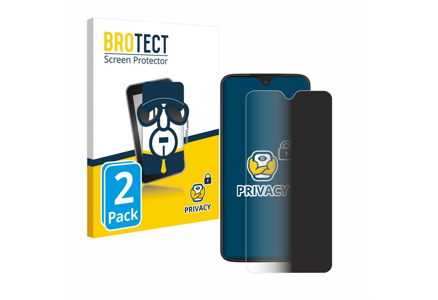 BROTECT Displayschutzfolie Sichtschutzfolie für Motorola Moto G7 Plus, 2 Stück, Anti-Spy Privacy Sichtschutz Blickschutzfolie Blaulicht-Schutz BROTECT Displayschutzfolie Sichtschutzfolie für Motorola Moto G7 Plus, 2 Stück, Anti-Spy Privacy Sichtschutz Blickschutzfolie Blaulicht-Schutz von BROTECT