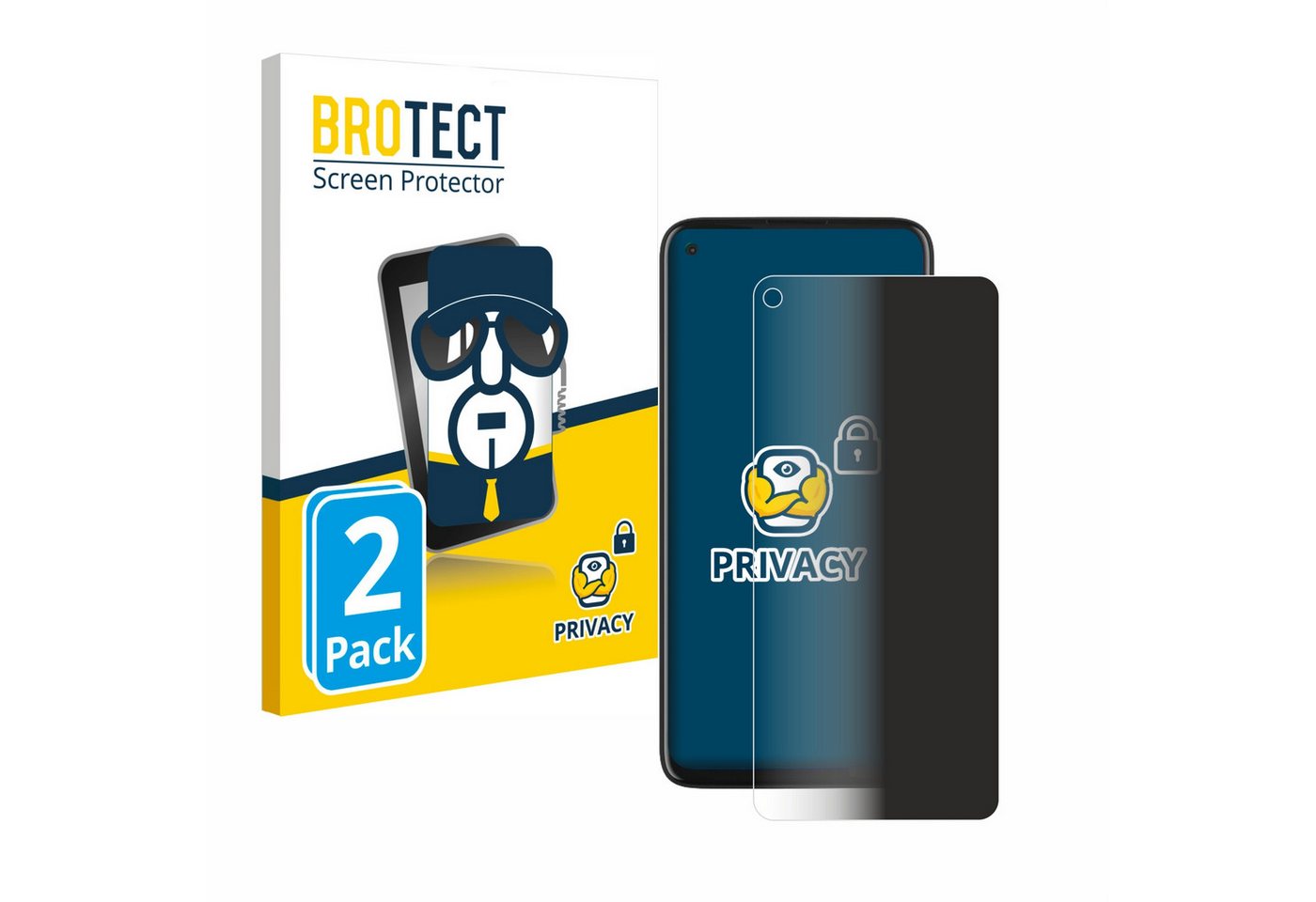 BROTECT Displayschutzfolie Sichtschutzfolie für Motorola Moto G8 Power, 2 Stück, Anti-Spy Privacy Sichtschutz Blickschutzfolie Blaulicht-Schutz BROTECT Displayschutzfolie Sichtschutzfolie für Motorola Moto G8 Power, 2 Stück, Anti-Spy Privacy Sichtschutz Blickschutzfolie Blaulicht-Schutz von BROTECT