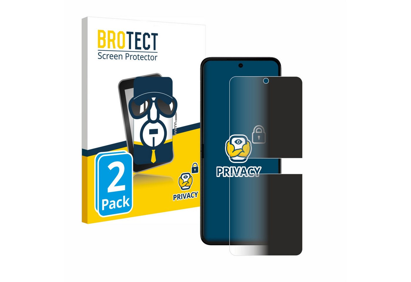 BROTECT Displayschutzfolie Sichtschutzfolie für Motorola Razr 50 Ultra, 2 Stück, Anti-Spy Privacy Sichtschutz Blickschutzfolie Blaulicht-Schutz BROTECT Displayschutzfolie Sichtschutzfolie für Motorola Razr 50 Ultra, 2 Stück, Anti-Spy Privacy Sichtschutz Blickschutzfolie Blaulicht-Schutz von BROTECT