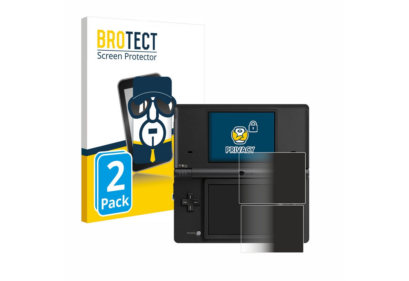 BROTECT Displayschutzfolie Sichtschutzfolie für Nintendo DSi, 2 Stück, 2 Stück, Anti-Spy Privacy Sichtschutz Blickschutzfolie Blaulicht-Schutz BROTECT Displayschutzfolie Sichtschutzfolie für Nintendo DSi, 2 Stück, 2 Stück, Anti-Spy Privacy Sichtschutz Blickschutzfolie Blaulicht-Schutz von BROTECT