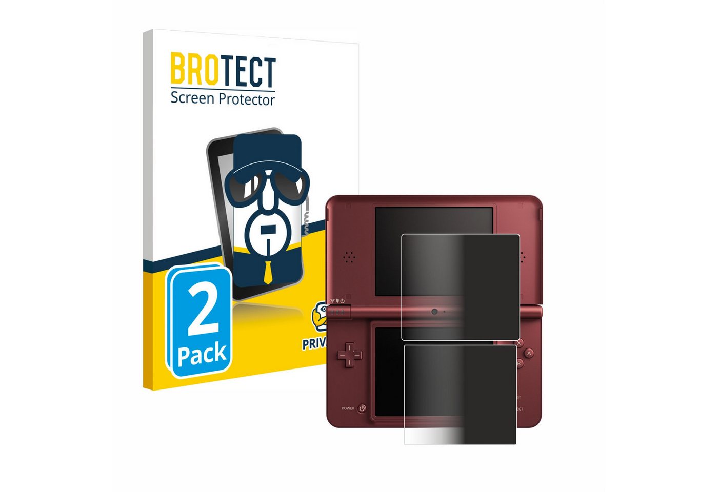 BROTECT Displayschutzfolie Sichtschutzfolie für Nintendo DSi XL, 2 Stück, 2 Stück, Anti-Spy Privacy Sichtschutz Blickschutzfolie Blaulicht-Schutz BROTECT Displayschutzfolie Sichtschutzfolie für Nintendo DSi XL, 2 Stück, 2 Stück, Anti-Spy Privacy Sichtschutz Blickschutzfolie Blaulicht-Schutz von BROTECT