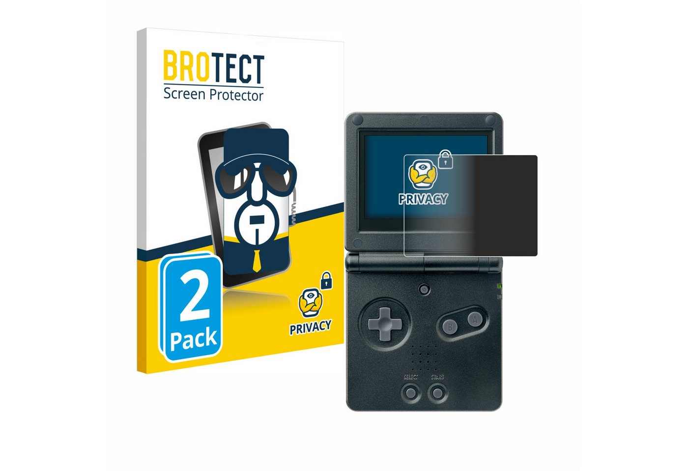 BROTECT Displayschutzfolie Sichtschutzfolie für Nintendo Gameboy Advance GBA SP, 2 Stück, 2 Stück, Anti-Spy Privacy Sichtschutz Blickschutzfolie Blaulicht-Schutz BROTECT Displayschutzfolie Sichtschutzfolie für Nintendo Gameboy Advance GBA SP, 2 Stück, 2 Stück, Anti-Spy Privacy Sichtschutz Blickschutzfolie Blaulicht-Schutz von BROTECT
