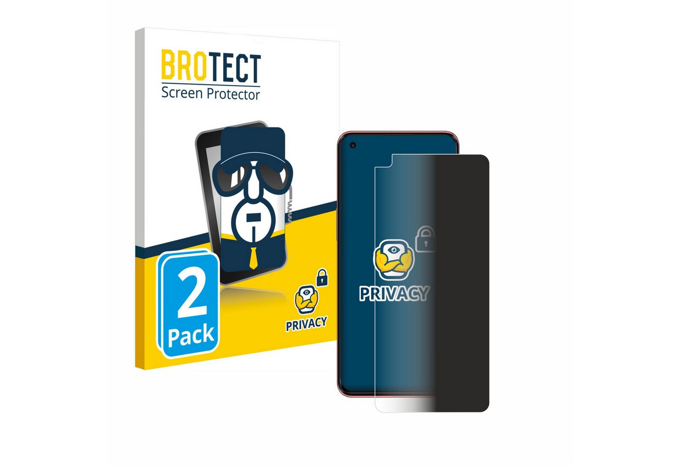 BROTECT Displayschutzfolie Sichtschutzfolie für OnePlus Nord 2 5G, 2 Stück, Anti-Spy Privacy Sichtschutz Blickschutzfolie Blaulicht-Schutz BROTECT Displayschutzfolie Sichtschutzfolie für OnePlus Nord 2 5G, 2 Stück, Anti-Spy Privacy Sichtschutz Blickschutzfolie Blaulicht-Schutz von BROTECT