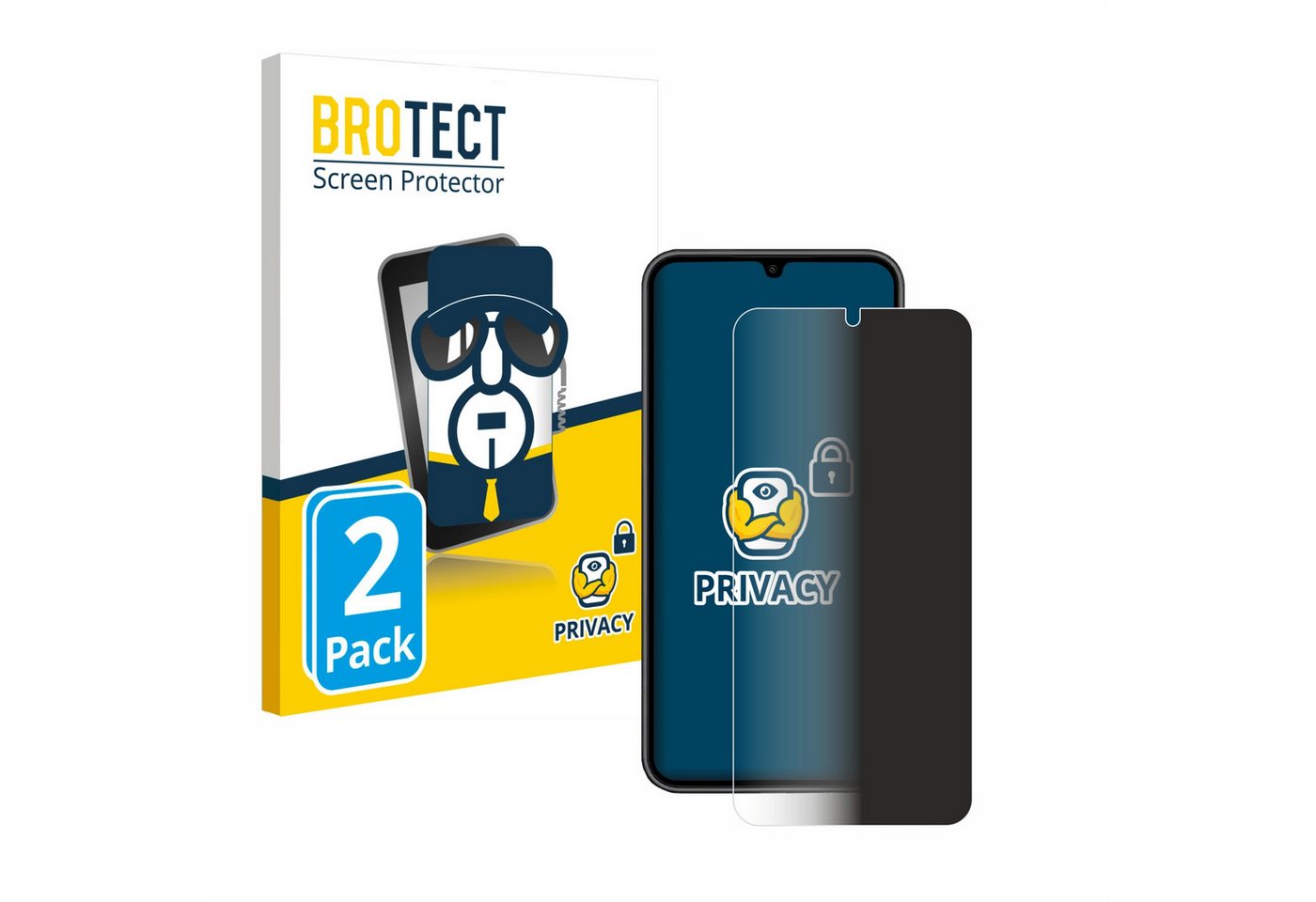 BROTECT Displayschutzfolie Sichtschutzfolie für Samsung Galaxy A34 5G Enterprise Edition, 2 Stück, Anti-Spy Privacy Sichtschutz Blickschutzfolie Blaulicht-Schutz BROTECT Displayschutzfolie Sichtschutzfolie für Samsung Galaxy A34 5G Enterprise Edition, 2 Stück, Anti-Spy Privacy Sichtschutz Blickschutzfolie Blaulicht-Schutz von BROTECT