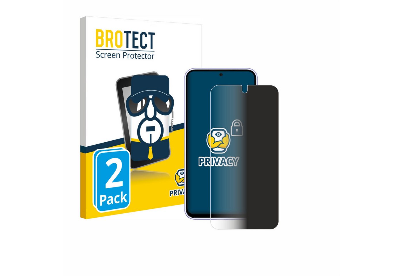 BROTECT Displayschutzfolie Sichtschutzfolie für Samsung Galaxy A54 5G Enterprise Edition, 2 Stück, Anti-Spy Privacy Sichtschutz Blickschutzfolie Blaulicht-Schutz BROTECT Displayschutzfolie Sichtschutzfolie für Samsung Galaxy A54 5G Enterprise Edition, 2 Stück, Anti-Spy Privacy Sichtschutz Blickschutzfolie Blaulicht-Schutz von BROTECT