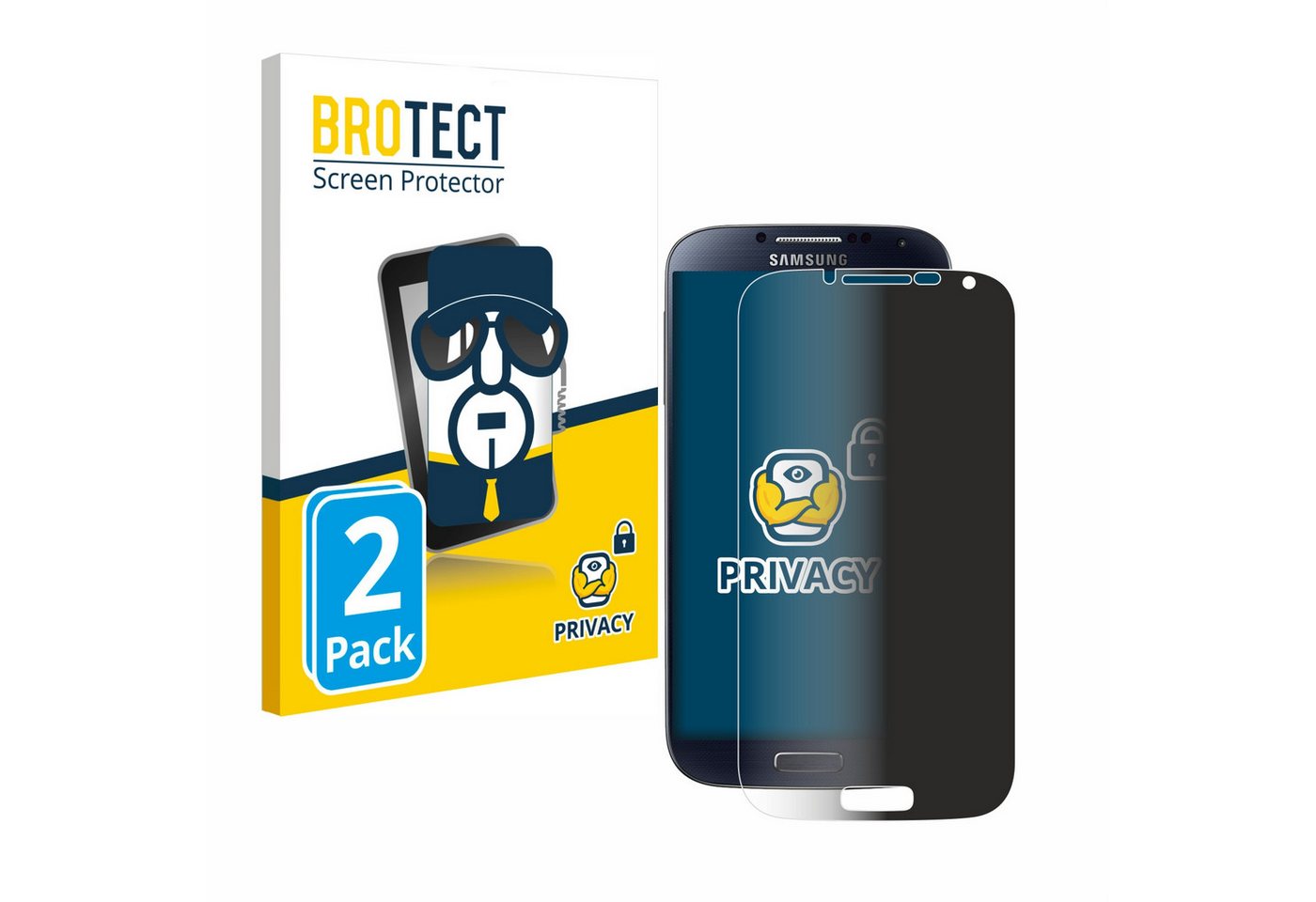 BROTECT Displayschutzfolie Sichtschutzfolie für Samsung Galaxy S4, 2 Stück, Anti-Spy Privacy Sichtschutz Blickschutzfolie Blaulicht-Schutz BROTECT Displayschutzfolie Sichtschutzfolie für Samsung Galaxy S4, 2 Stück, Anti-Spy Privacy Sichtschutz Blickschutzfolie Blaulicht-Schutz von BROTECT