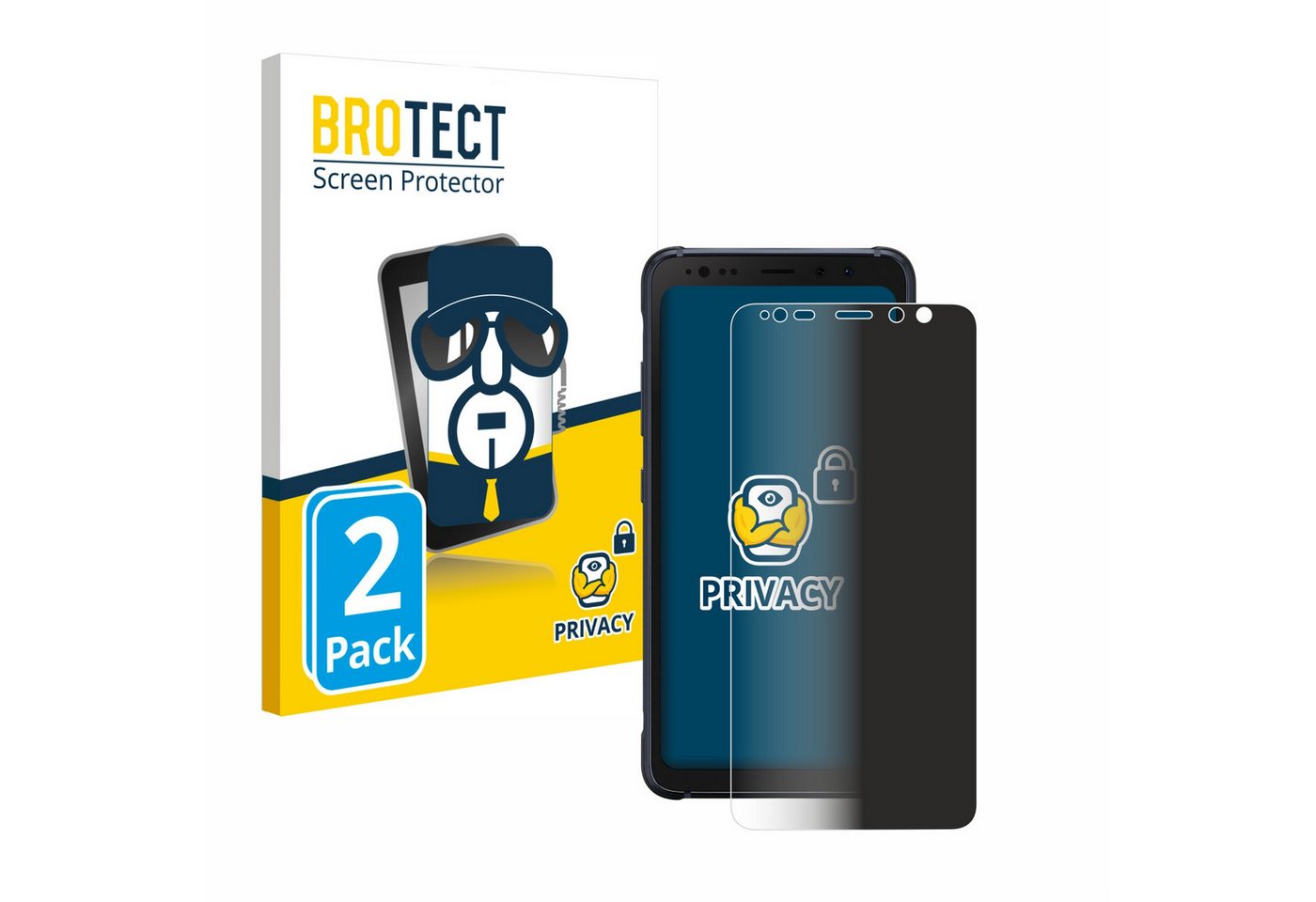 BROTECT Displayschutzfolie Sichtschutzfolie für Samsung Galaxy S8 Active, 2 Stück, Anti-Spy Privacy Sichtschutz Blickschutzfolie Blaulicht-Schutz BROTECT Displayschutzfolie Sichtschutzfolie für Samsung Galaxy S8 Active, 2 Stück, Anti-Spy Privacy Sichtschutz Blickschutzfolie Blaulicht-Schutz von BROTECT