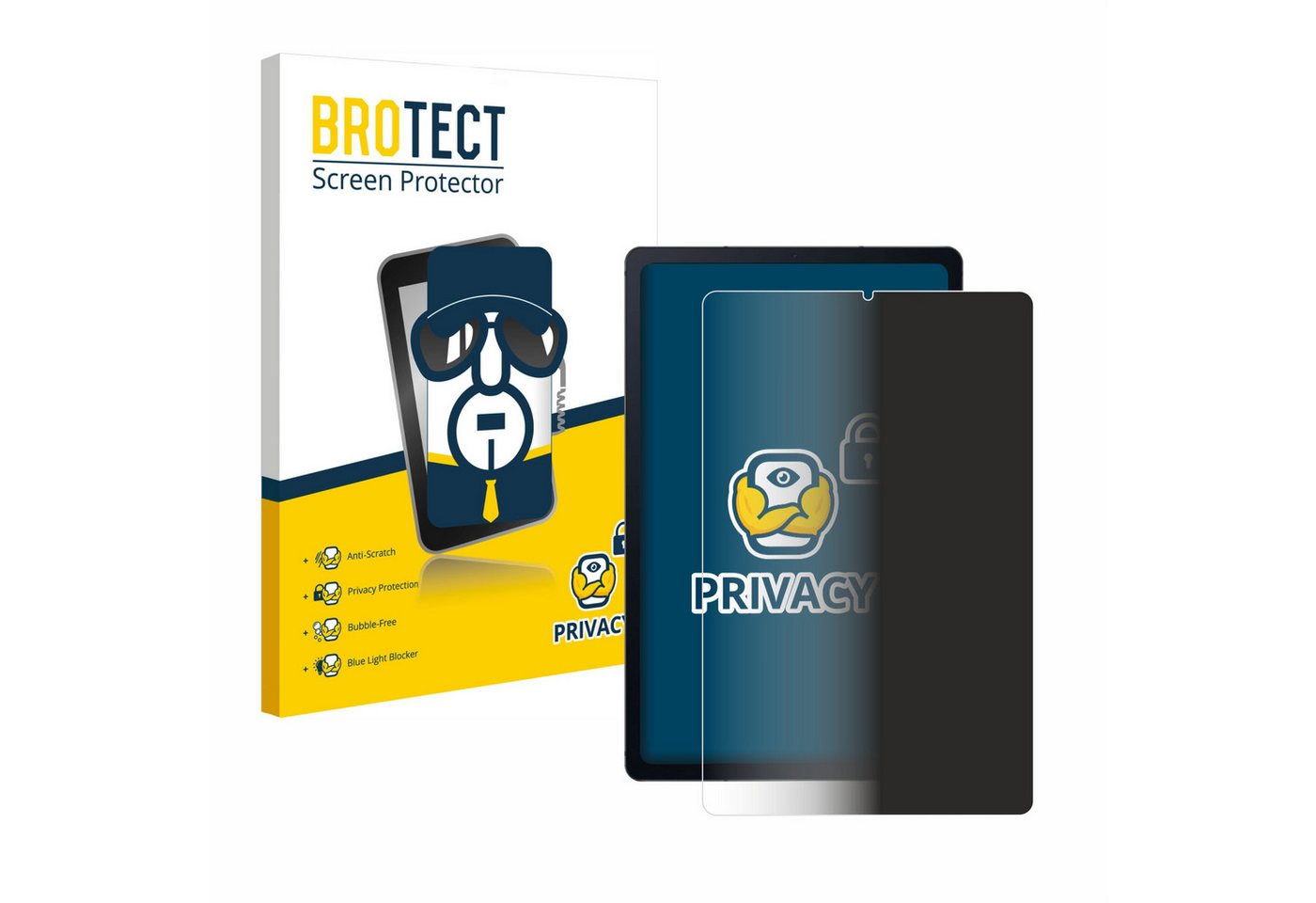 BROTECT Displayschutzfolie Sichtschutzfolie für Samsung Galaxy Tab S6 Lite LTE 2020, Anti-Spy Privacy Sichtschutz Blickschutzfolie Blaulicht-Schutz BROTECT Displayschutzfolie Sichtschutzfolie für Samsung Galaxy Tab S6 Lite LTE 2020, Anti-Spy Privacy Sichtschutz Blickschutzfolie Blaulicht-Schutz von BROTECT