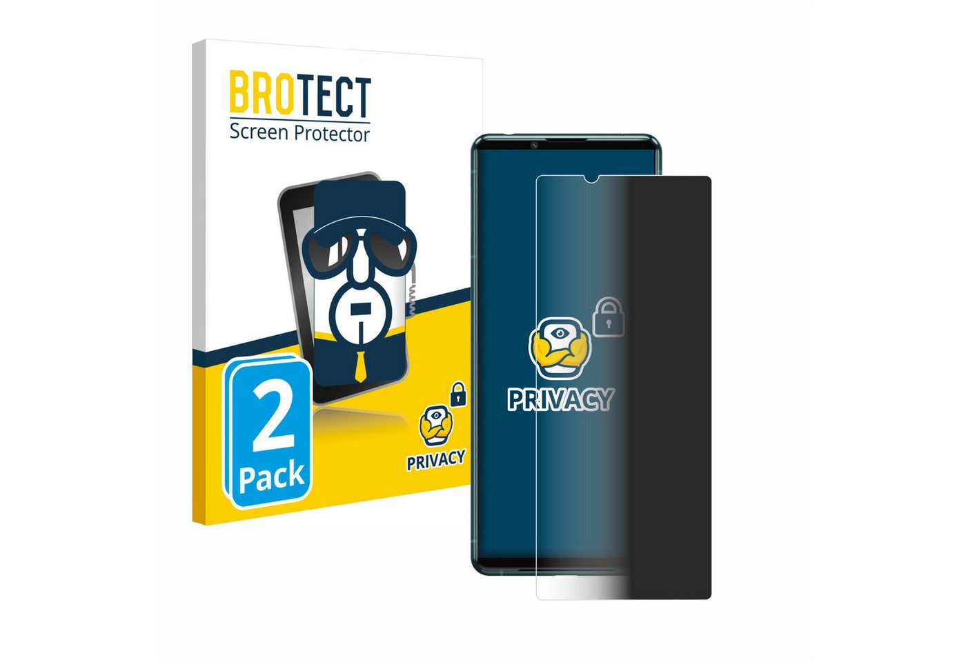 BROTECT Displayschutzfolie Sichtschutzfolie für Sony Xperia 5 III, 2 Stück, Anti-Spy Privacy Sichtschutz Blickschutzfolie Blaulicht-Schutz BROTECT Displayschutzfolie Sichtschutzfolie für Sony Xperia 5 III, 2 Stück, Anti-Spy Privacy Sichtschutz Blickschutzfolie Blaulicht-Schutz von BROTECT