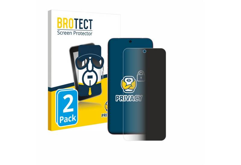 BROTECT Displayschutzfolie Sichtschutzfolie für Vivo X200 Pro mini, 2 Stück, Anti-Spy Privacy Sichtschutz Blickschutzfolie Blaulicht-Schutz von BROTECT