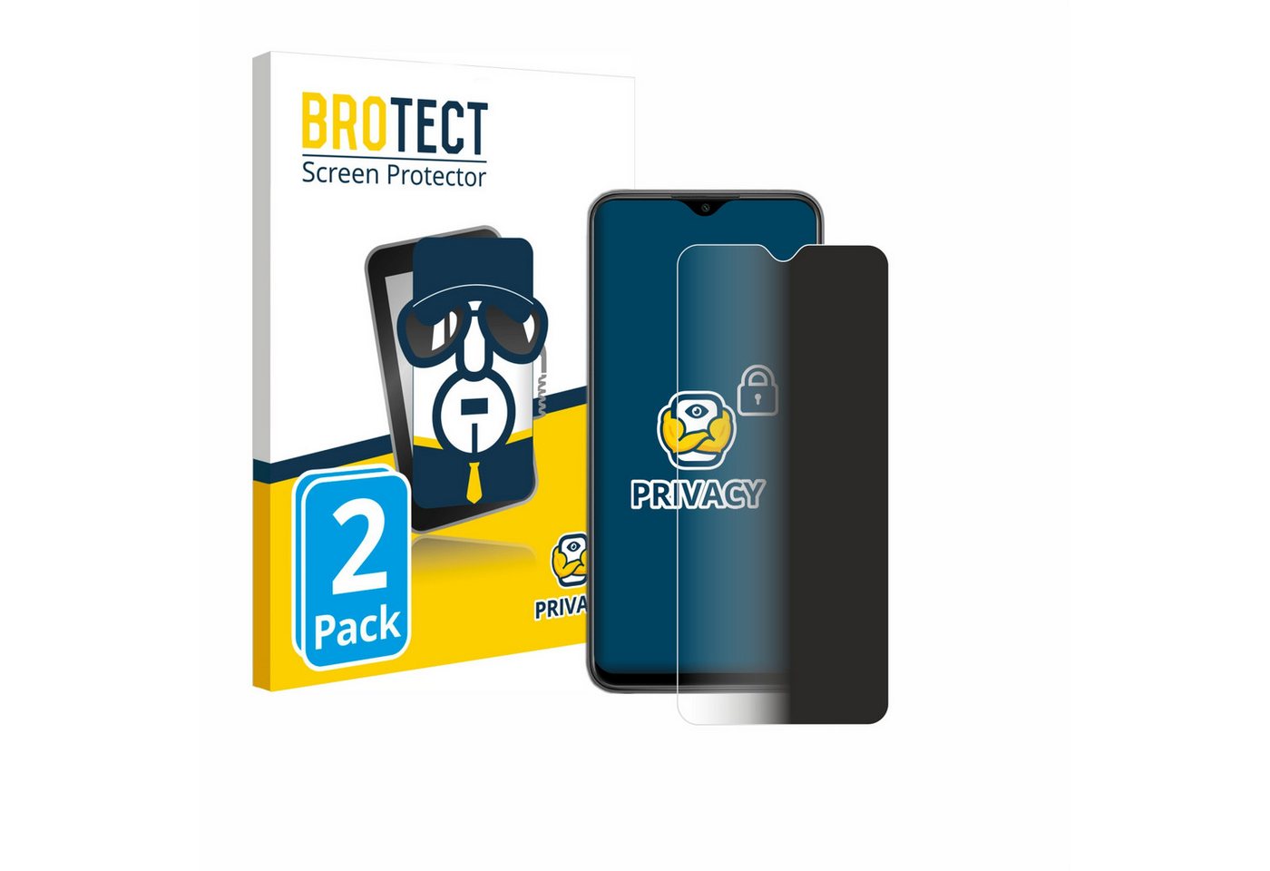 BROTECT Displayschutzfolie Sichtschutzfolie für Xiaomi Redmi 9, 2 Stück, Anti-Spy Privacy Sichtschutz Blickschutzfolie Blaulicht-Schutz BROTECT Displayschutzfolie Sichtschutzfolie für Xiaomi Redmi 9, 2 Stück, Anti-Spy Privacy Sichtschutz Blickschutzfolie Blaulicht-Schutz von BROTECT