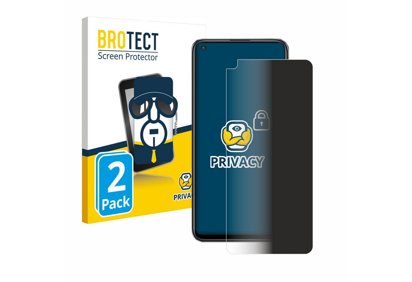 BROTECT Displayschutzfolie Sichtschutzfolie für Xiaomi Redmi Note 9T 5G, 2 Stück, Anti-Spy Privacy Sichtschutz Blickschutzfolie Blaulicht-Schutz BROTECT Displayschutzfolie Sichtschutzfolie für Xiaomi Redmi Note 9T 5G, 2 Stück, Anti-Spy Privacy Sichtschutz Blickschutzfolie Blaulicht-Schutz von BROTECT