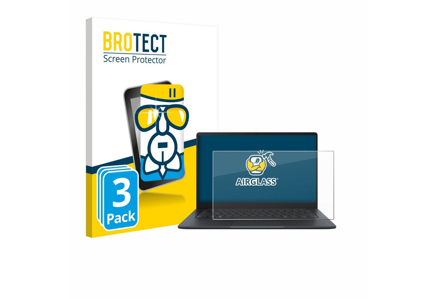 BROTECT Displayschutzglas Schutzglas für ASUS ExpertBook B1 B1403, 3 Stück, 3 Stück, Schutzfolie Display Schutz Glas Folie klar BROTECT Displayschutzglas Schutzglas für ASUS ExpertBook B1 B1403, 3 Stück, 3 Stück, Schutzfolie Display Schutz Glas Folie klar von BROTECT
