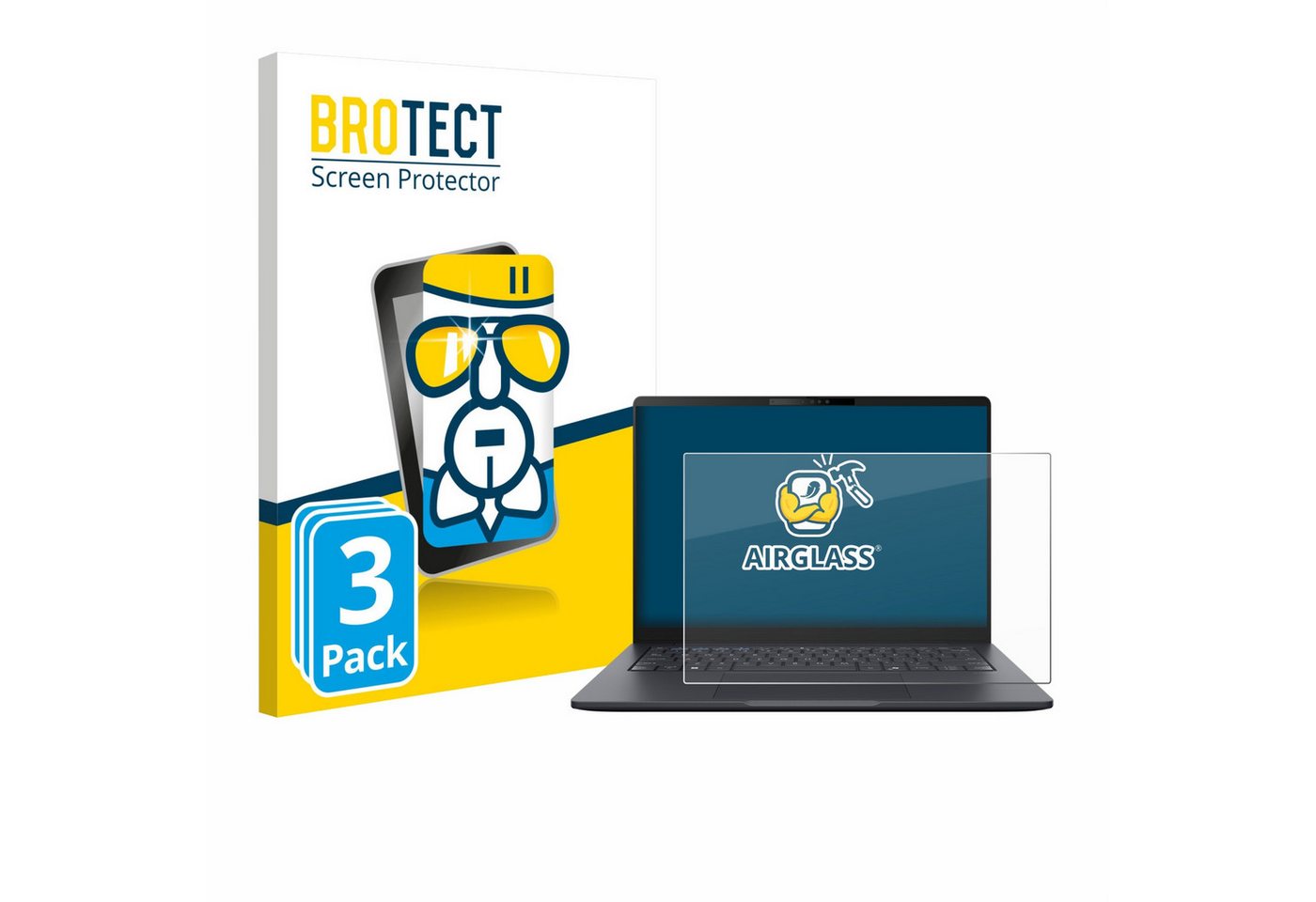 BROTECT Displayschutzglas Schutzglas für ASUS ExpertBook B3 B3405, 3 Stück, 3 Stück, Schutzfolie Display Schutz Glas Folie klar BROTECT Displayschutzglas Schutzglas für ASUS ExpertBook B3 B3405, 3 Stück, 3 Stück, Schutzfolie Display Schutz Glas Folie klar von BROTECT