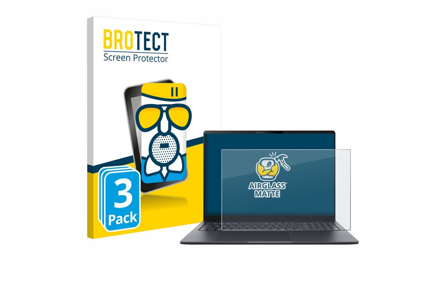 BROTECT Displayschutzglas Schutzglas für ASUS ExpertBook B5 B5605, 3 Stück, 3 Stück, Schutzfolie Display Schutz Glas Folie matt BROTECT Displayschutzglas Schutzglas für ASUS ExpertBook B5 B5605, 3 Stück, 3 Stück, Schutzfolie Display Schutz Glas Folie matt von BROTECT
