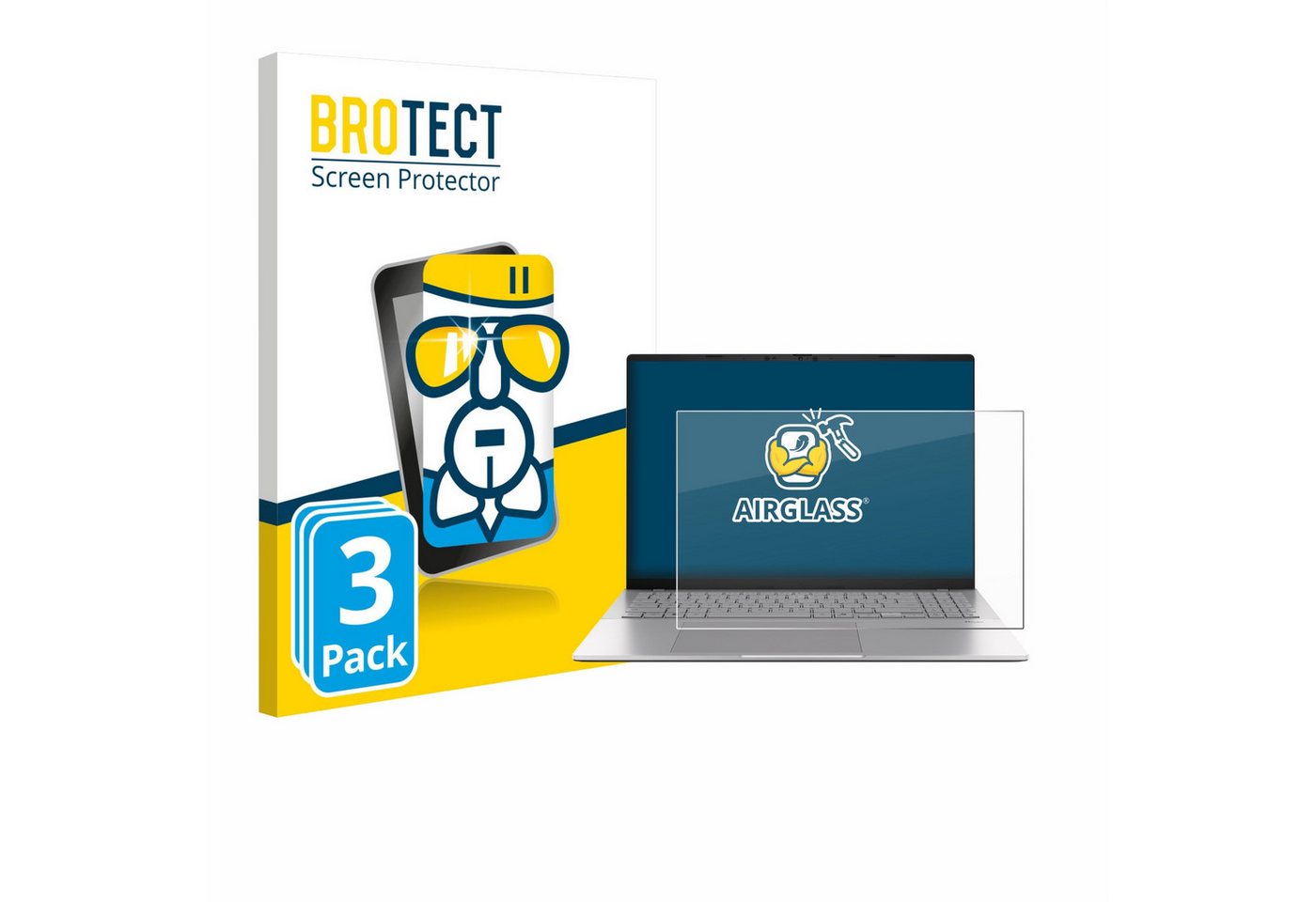 BROTECT Displayschutzglas Schutzglas für ASUS Vivobook S16 S3607, 3 Stück, 3 Stück, Schutzfolie Display Schutz Glas Folie klar BROTECT Displayschutzglas Schutzglas für ASUS Vivobook S16 S3607, 3 Stück, 3 Stück, Schutzfolie Display Schutz Glas Folie klar von BROTECT