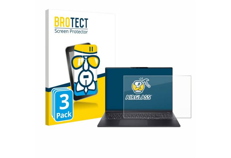 BROTECT Displayschutzglas Schutzglas für Acer Swift 16 AI, 3 Stück, 3 Stück, Schutzfolie Display Schutz Glas Folie klar von BROTECT